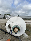 Recirculador de amoníaco vertical York International VRP-54 (54 pulgadas x 149,5 pulgadas, 1834 galones. (2) bombas de 3 HP.)