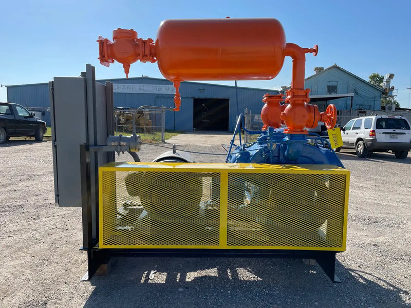 Vilter 456 6-Cylinder Reciprocating Compressor Package (125 HP 460 V, Belt Driven)