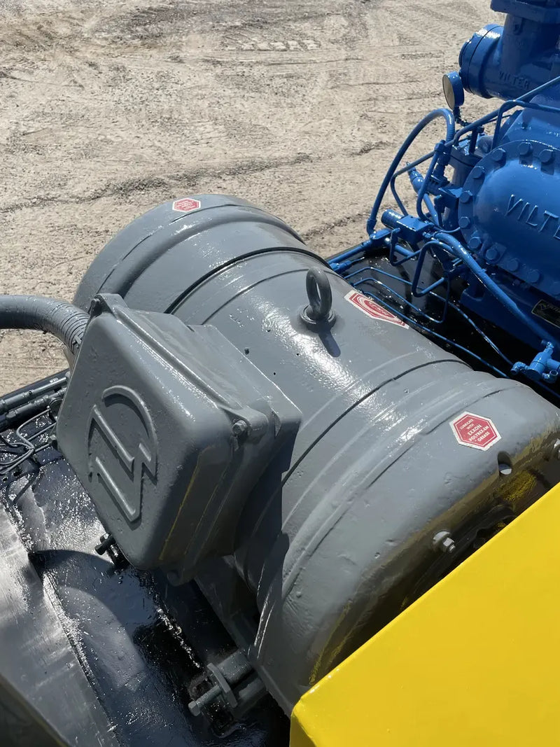 Vilter 448 8-Cylinder Reciprocating Compressor Package (100 HP 460 V, Belt Driven)