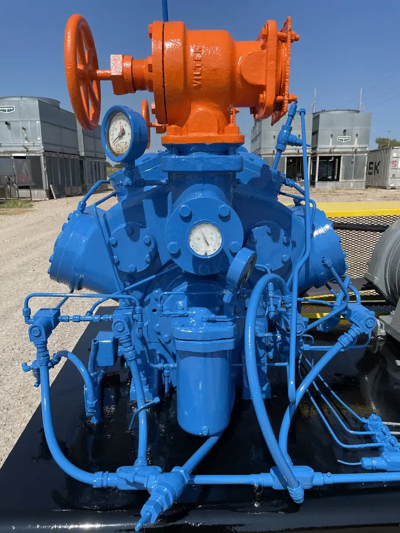 Vilter 448 8-Cylinder Reciprocating Compressor Package (100 HP 460 V, Belt Driven)