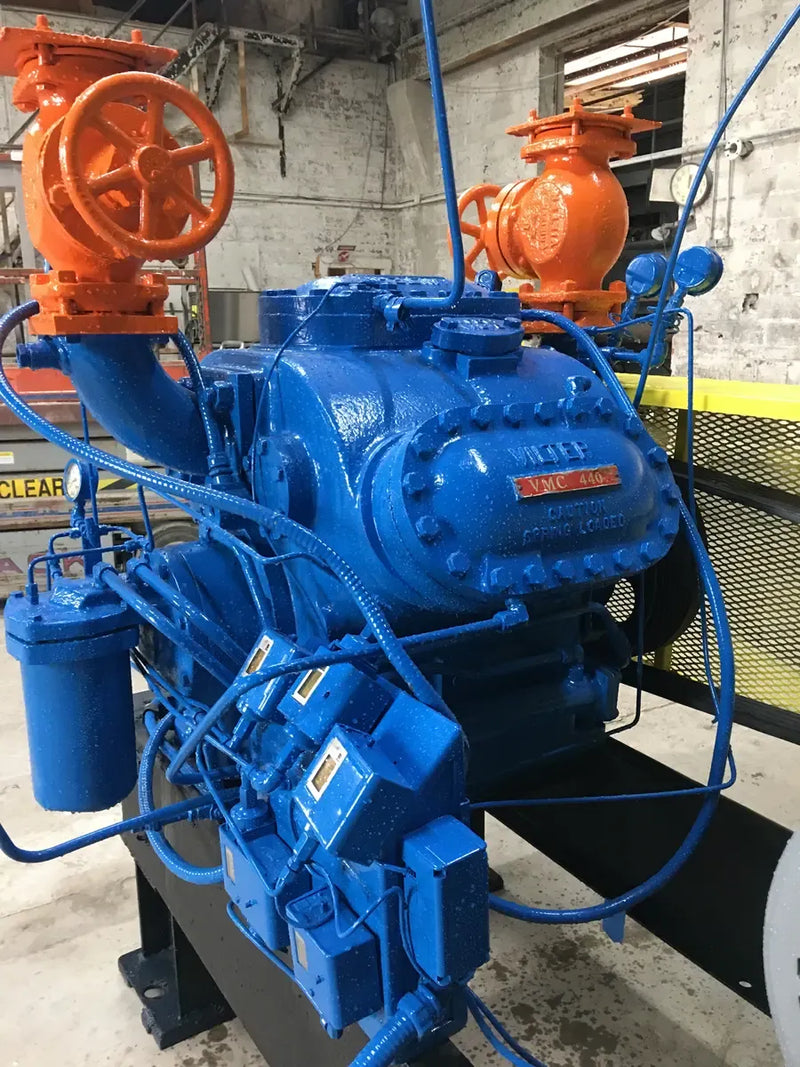 Vilter 446 6-Cylinder Reciprocating Compressor Package (75 HP 230/460 V, Belt Driven)