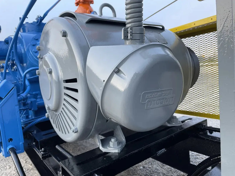 Vilter 456 6-Cylinder Reciprocating Compressor Package (125 HP 460 V, Belt Driven)