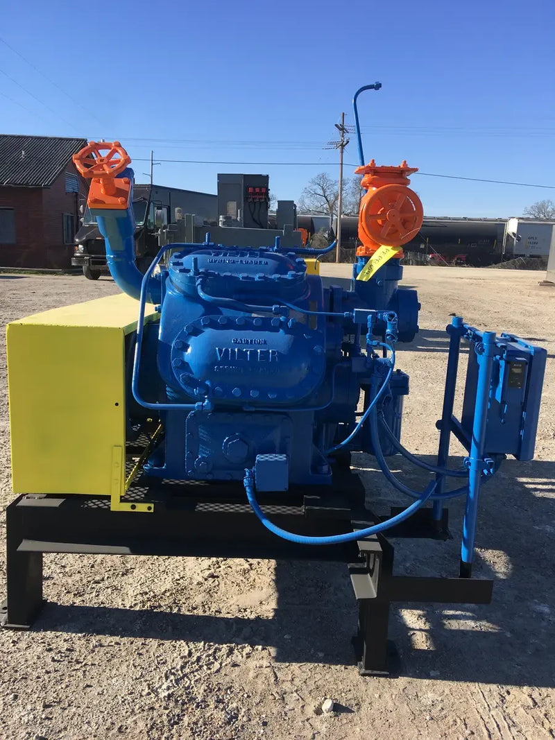 Vilter 458 8 Cylinder Reciprocating Compressor Package (1-150 HP 460 V, Belt Driven)
