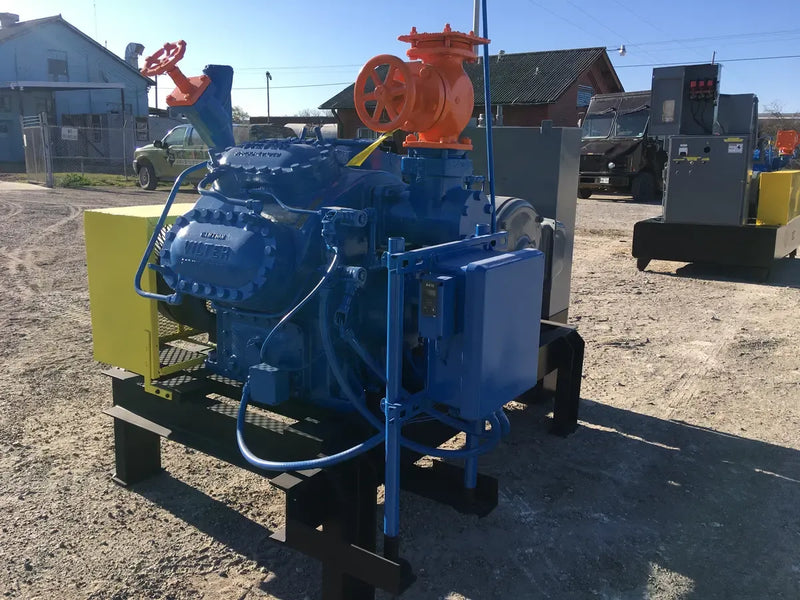 Vilter 458 8 Cylinder Reciprocating Compressor Package (1-150 HP 460 V, Belt Driven)