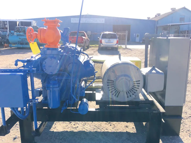 Vilter 458 8 Cylinder Reciprocating Compressor Package (1-150 HP 460 V, Belt Driven)