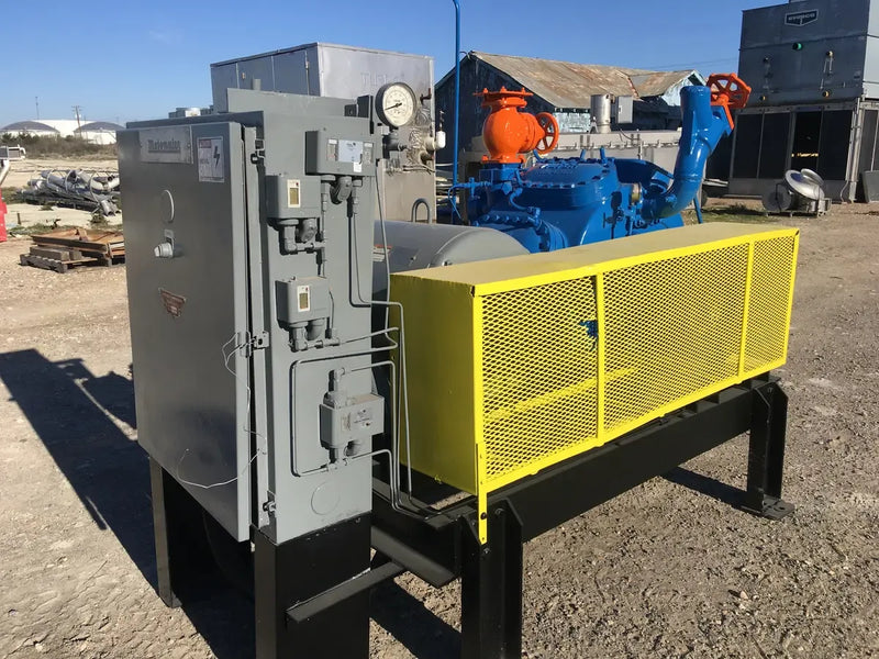 Vilter 458 8 Cylinder Reciprocating Compressor Package (1-150 HP 460 V, Belt Driven)