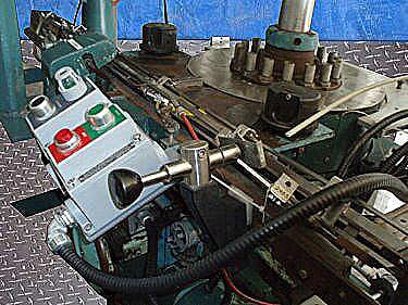 Pneumatic Scale Corporation 8-Head Capper with Rotating Cap Sorter Pneumatic Scale Corporation 