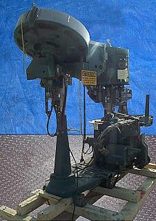 Pneumatic Scale Corporation 8-Head Capper with Rotating Cap Sorter Pneumatic Scale Corporation 