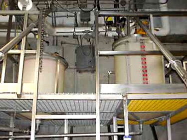 Poly Holding Tank: 110 Gallon, 75 Gallon, Liquid Control Meters, Actuator Valves Genemco 