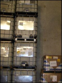 Poly Lined Steel Caged Tote Not Specified 