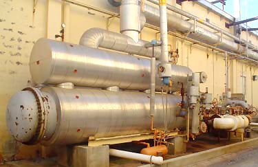 Precision Heat Exchanger Co. Shell and Tube Chiller with Surge Drum Precision Heat Exchanger Co. 
