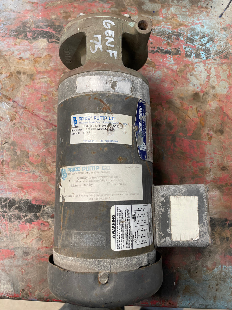 Price LT25AB-312-21291-3336-3T7 Horizontal Pump (0.3 HP, 12 GPM Max) Price 