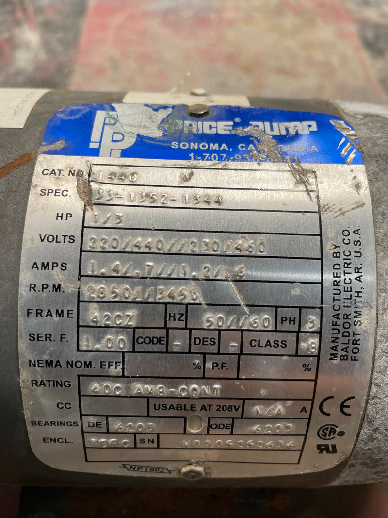 Price LT25AB-312-21291-3336-3T7 Horizontal Pump (0.3 HP, 12 GPM Max) Price 