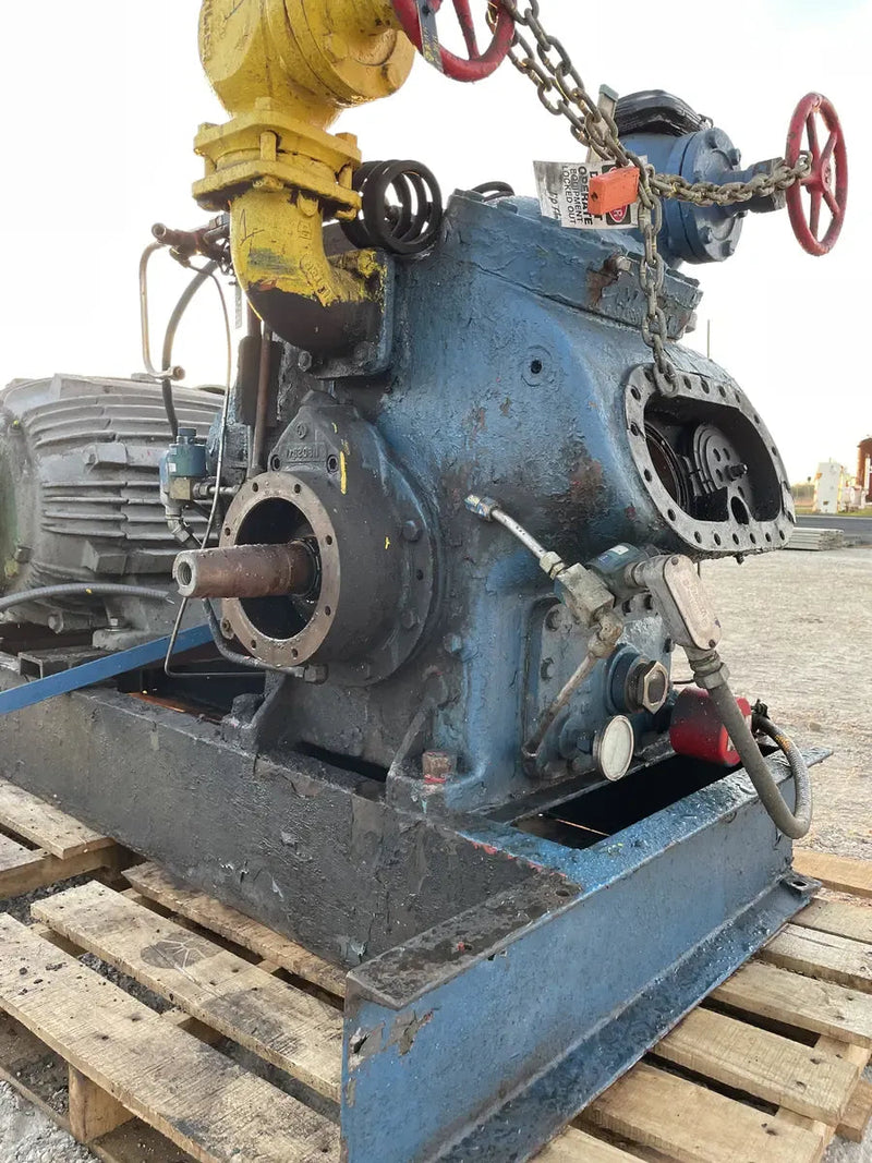 Vilter 448 8-Cylinder Reciprocating Compressor Package (100 HP 460 V, Belt Driven)