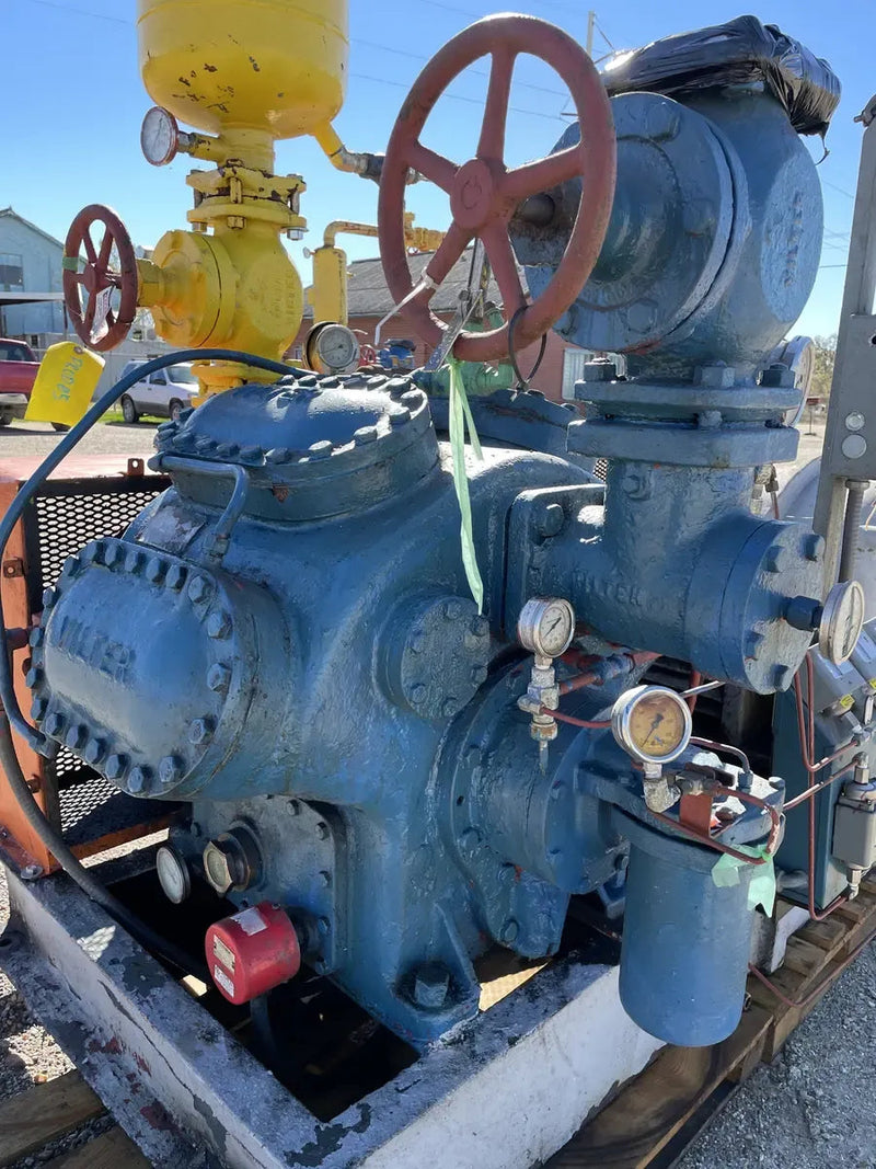 Paquete de compresor alternativo Vilter 448 de 8 cilindros (100 HP 208-220/440 V, accionado por correa)