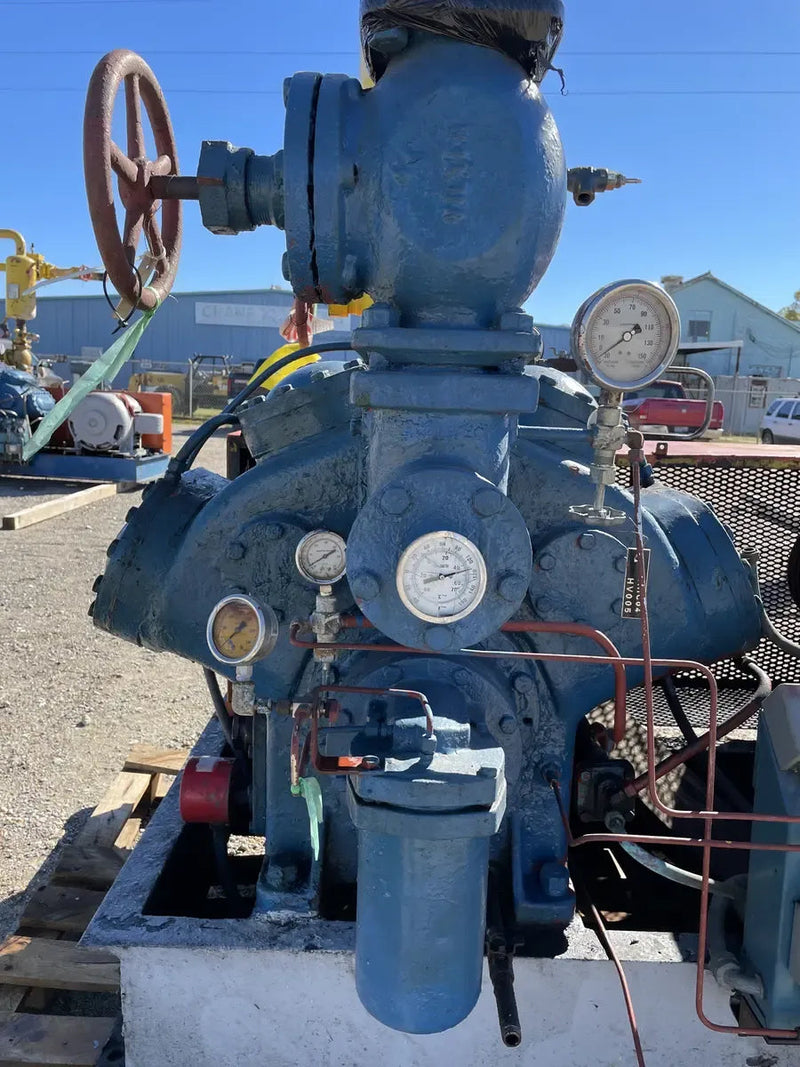 Paquete de compresor alternativo Vilter 448 de 8 cilindros (100 HP 208-220/440 V, accionado por correa)