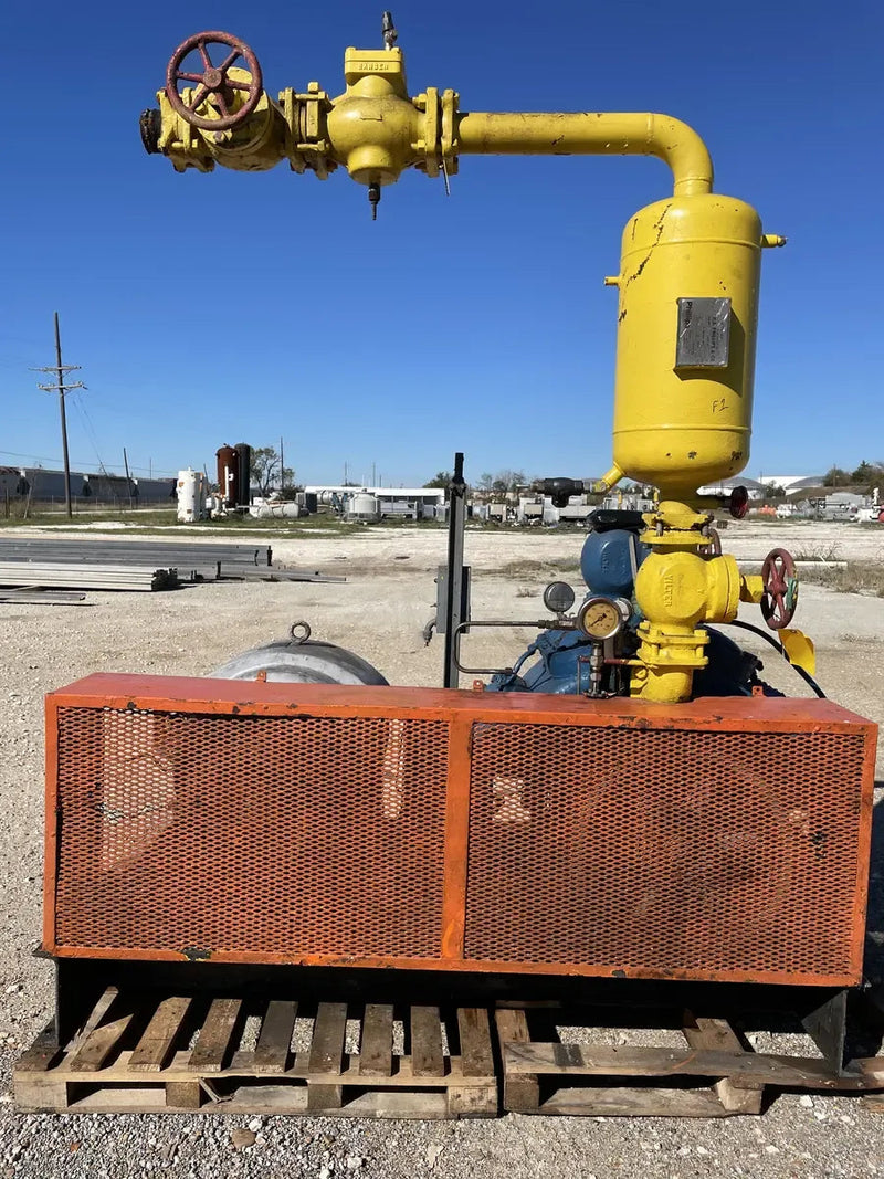 Paquete de compresor alternativo Vilter 448 de 8 cilindros (100 HP 208-220/440 V, accionado por correa)