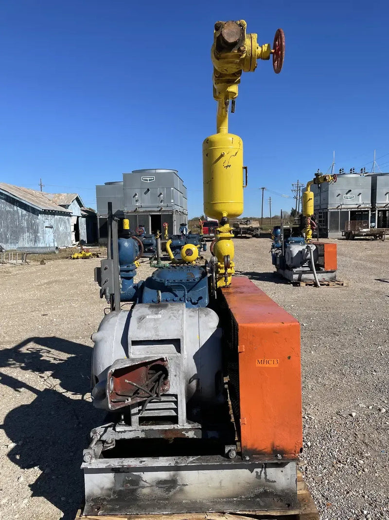 Paquete de compresor alternativo Vilter 448 de 8 cilindros (100 HP 208-220/440 V, accionado por correa)