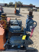 Vilter 448 8-Cylinder Reciprocating Compressor Package (100 HP 208-220/440 V, Belt Driven)