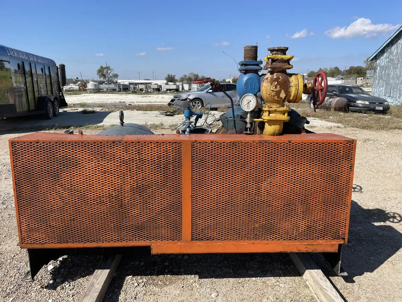 Vilter 448 8-Cylinder Reciprocating Compressor Package (100 HP 208-220/440 V, Belt Driven)