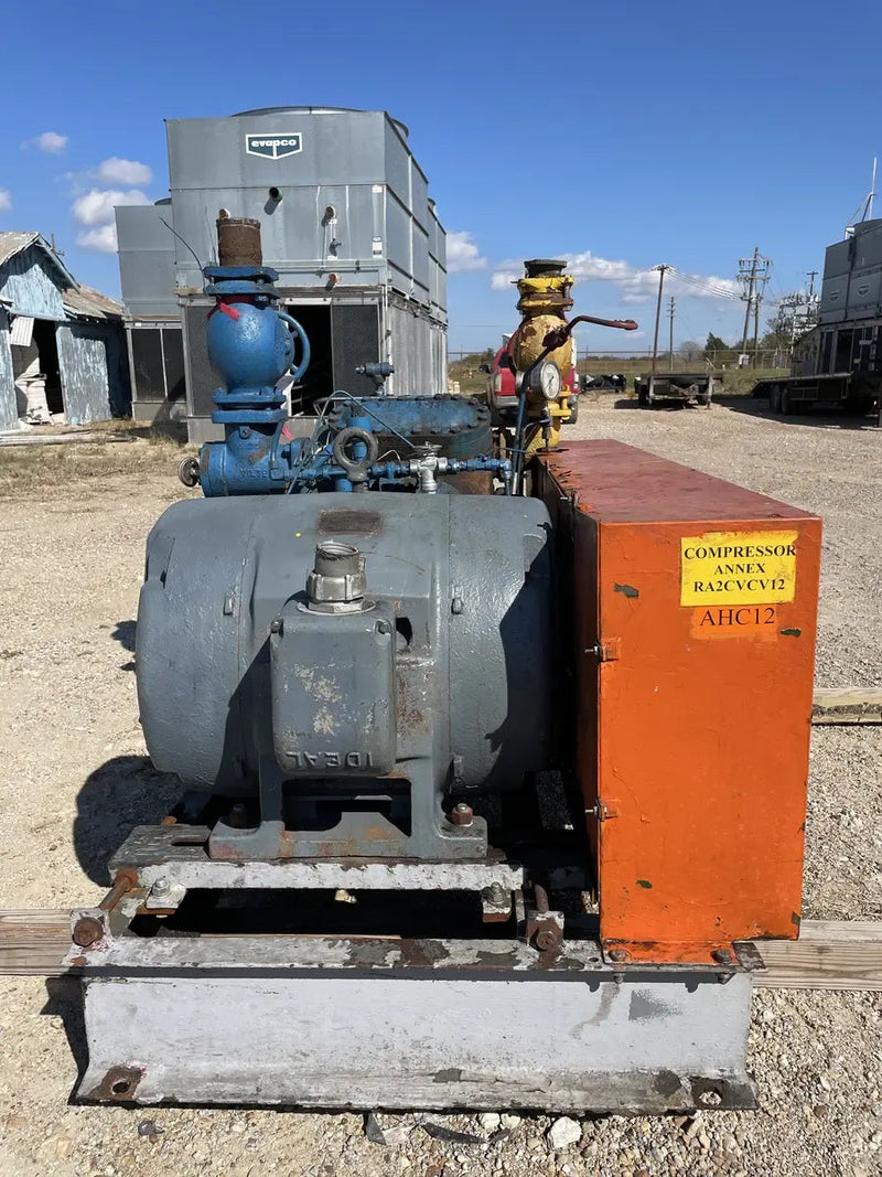 Vilter 448 8-Cylinder Reciprocating Compressor Package (100 HP 208-220/440 V, Belt Driven)