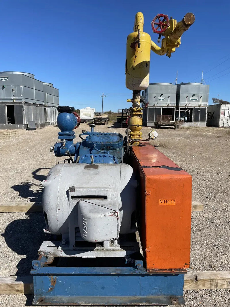 Vilter 448 8-Cylinder Reciprocating Compressor Package (100 HP 208-236/118 V, Belt Driven)