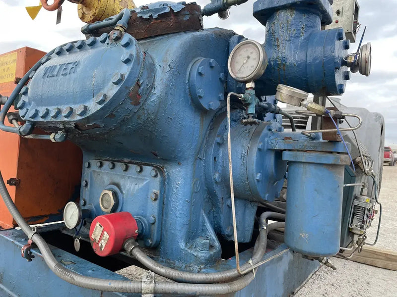 Vilter 448 8-Cylinder Reciprocating Compressor Package (100 HP 230/460 V, Belt Driven)