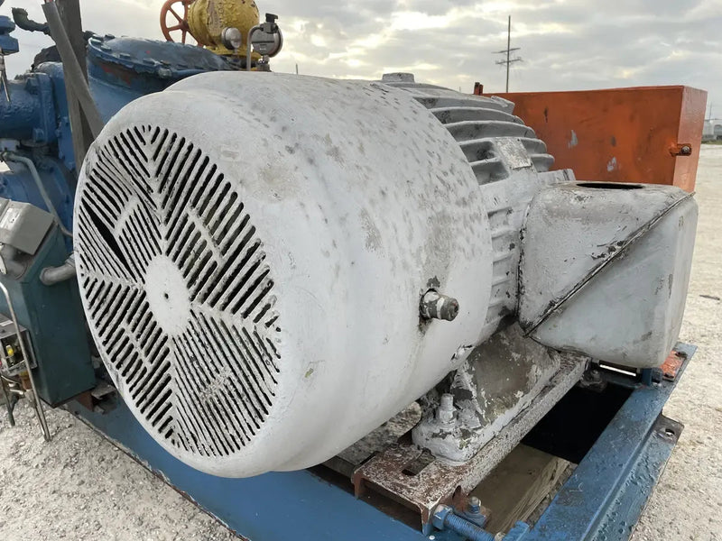 Vilter 448 8-Cylinder Reciprocating Compressor Package (100 HP 230/460 V, Belt Driven)