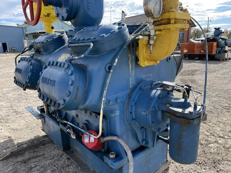 Vilter 4416 16-Cylinder Reciprocating Compressor Package (200 HP 460 V, Belt Driven)