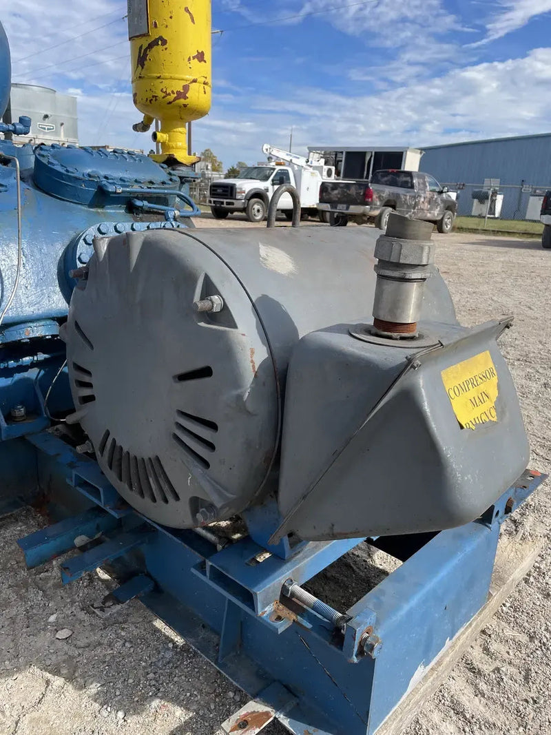 Vilter 4416 16-Cylinder Reciprocating Compressor Package (200 HP 460 V, Belt Driven)