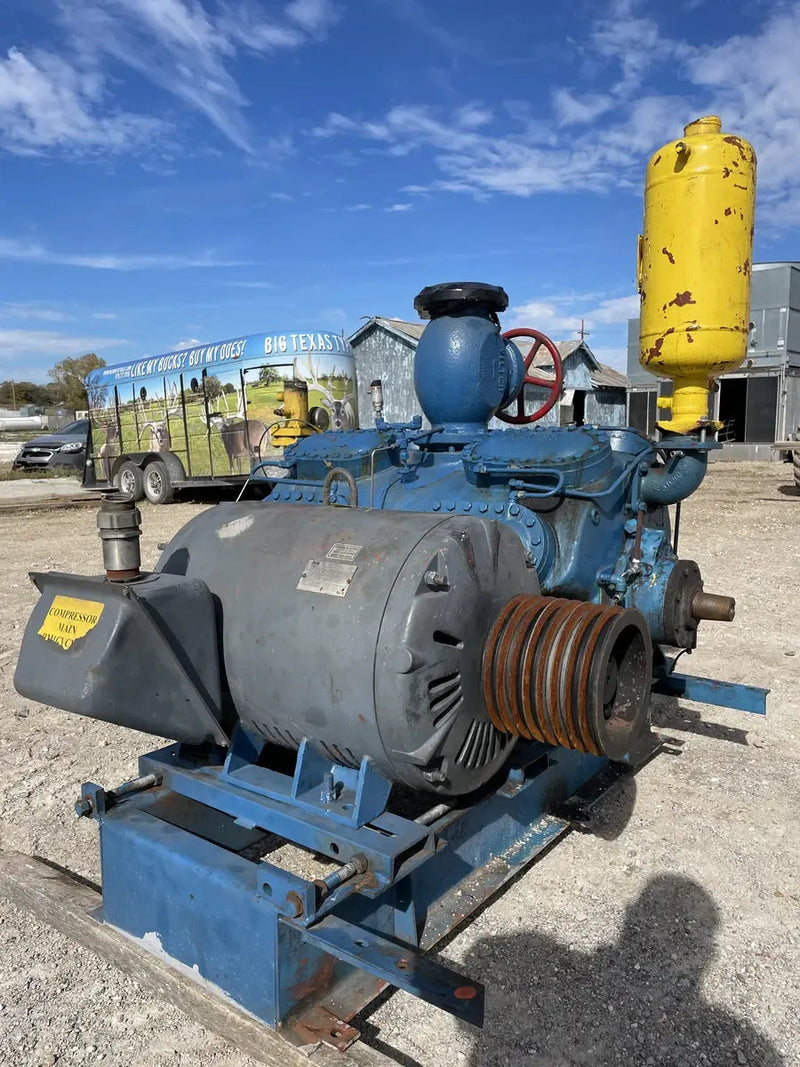 Vilter 4416 16-Cylinder Reciprocating Compressor Package (200 HP 460 V, Belt Driven)