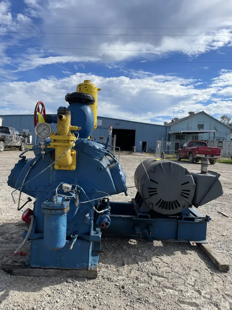 Vilter 4416 16-Cylinder Reciprocating Compressor Package (200 HP 460 V, Belt Driven)