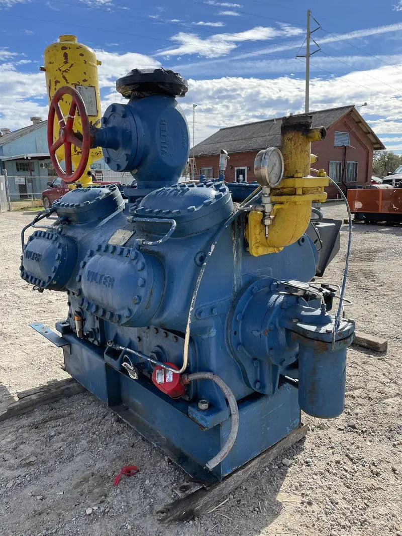 Vilter 4416 16-Cylinder Reciprocating Compressor Package (200 HP 460 V, Belt Driven)