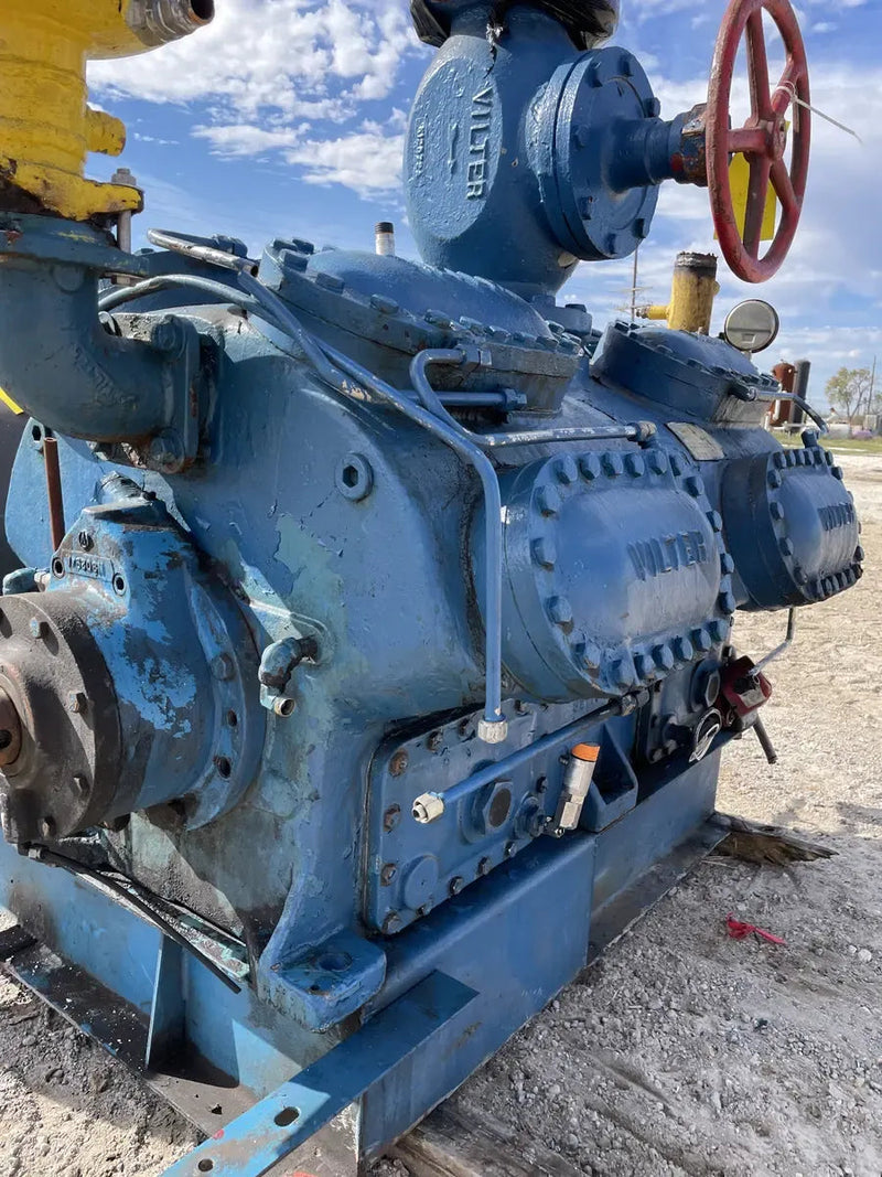 Vilter 4416 16-Cylinder Reciprocating Compressor Package (200 HP 460 V, Belt Driven)