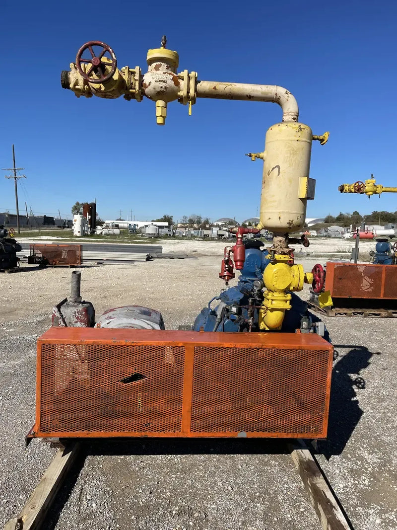 Vilter 448 8-Cylinder Reciprocating Compressor Package (100 HP 230/460 V, Belt Driven)