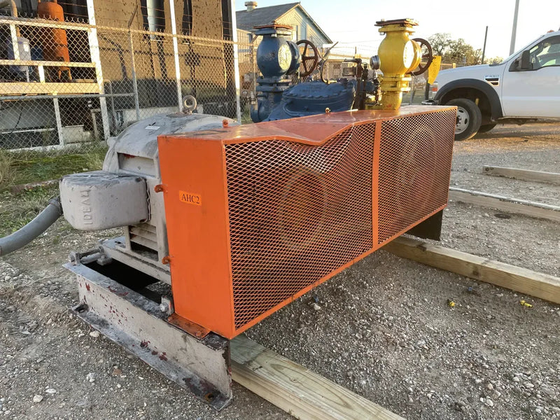 Vilter 448 8-Cylinder Reciprocating Compressor Package (100 HP 108-220/440 V, Belt Driven)
