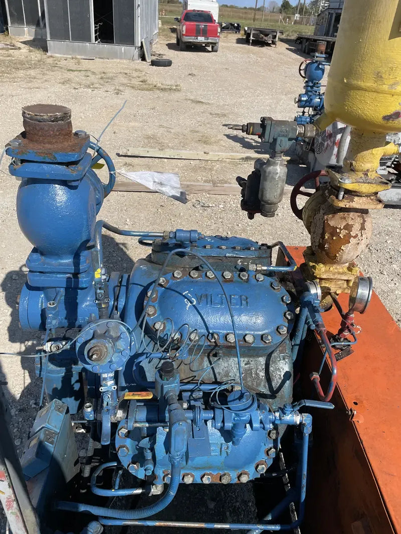 Paquete de compresor alternativo Vilter 448 de 8 cilindros (100 HP 208-220/440 V, accionado por correa)