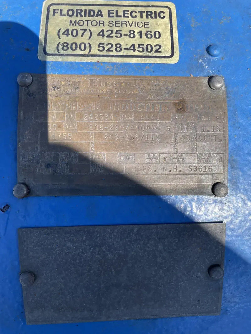 Paquete de compresor alternativo Vilter 448 de 8 cilindros (100 HP 208-220/440 V, accionado por correa)
