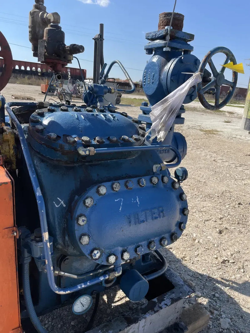 Paquete de compresor alternativo Vilter 448 de 8 cilindros (100 HP 208-220/440 V, accionado por correa)