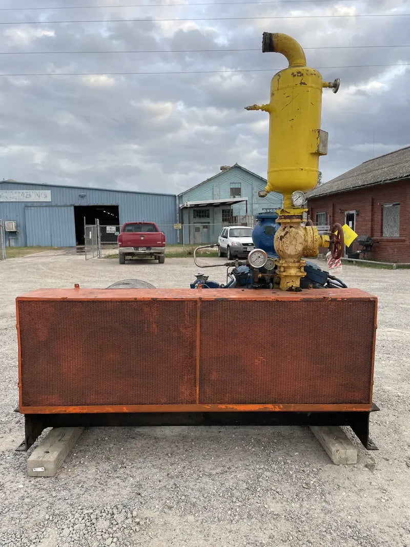 Vilter 448 8-Cylinder Reciprocating Compressor Package (100 HP 208-220/440 V, Belt Driven)
