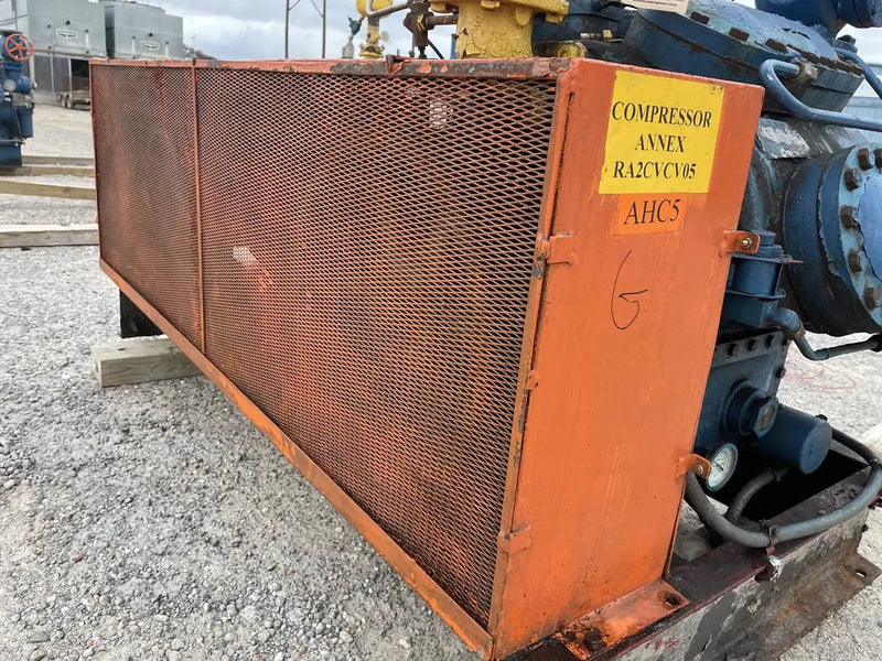 Vilter 448 8-Cylinder Reciprocating Compressor Package (100 HP 208-220/440 V, Belt Driven)