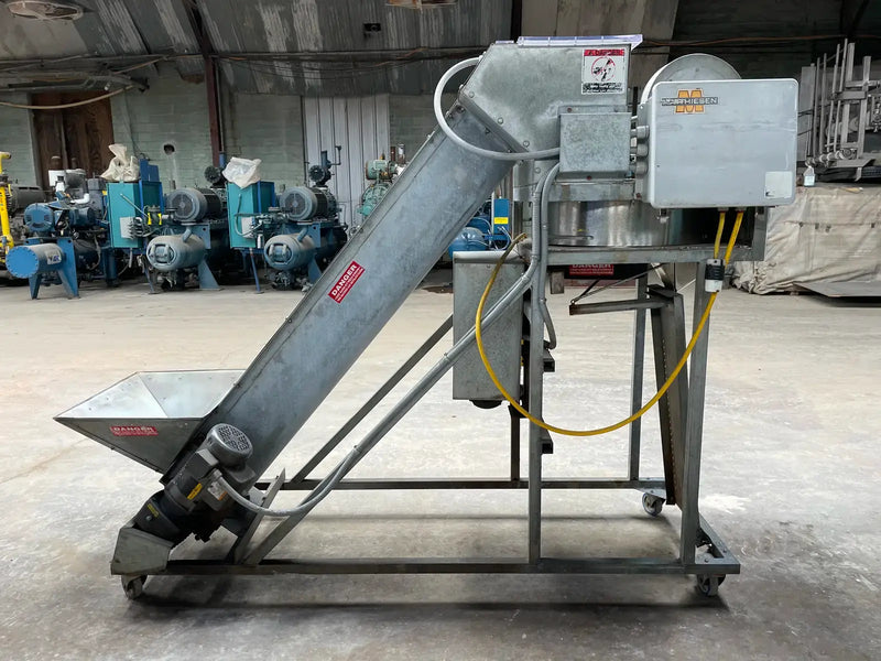 Matthiesen VLS510 Bottom Loading Volumetric Bagger With Incline Screw Conveyor