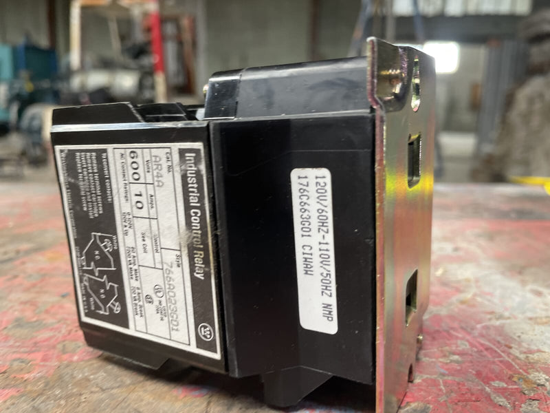 Westinghouse AR4A Industrial Control Relay without Cartridges ( 4 Poles, 120V/60 Hz-110V/50Hz )