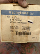 Relé de Control Industrial Westinghouse AR4A sin Cartuchos ( 4 Polos, 120V/60 Hz-110V/50Hz )