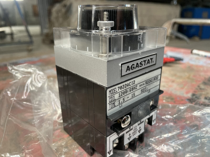 AGASTAT - TE Connectivity 7022AC Time Delay Relay ( 120V, 60 Hz, 1.5-15 Sec)