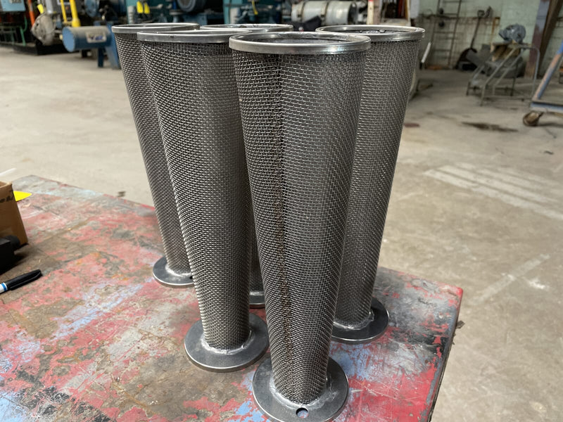 Filtros de malla de acero inoxidable tipo cono