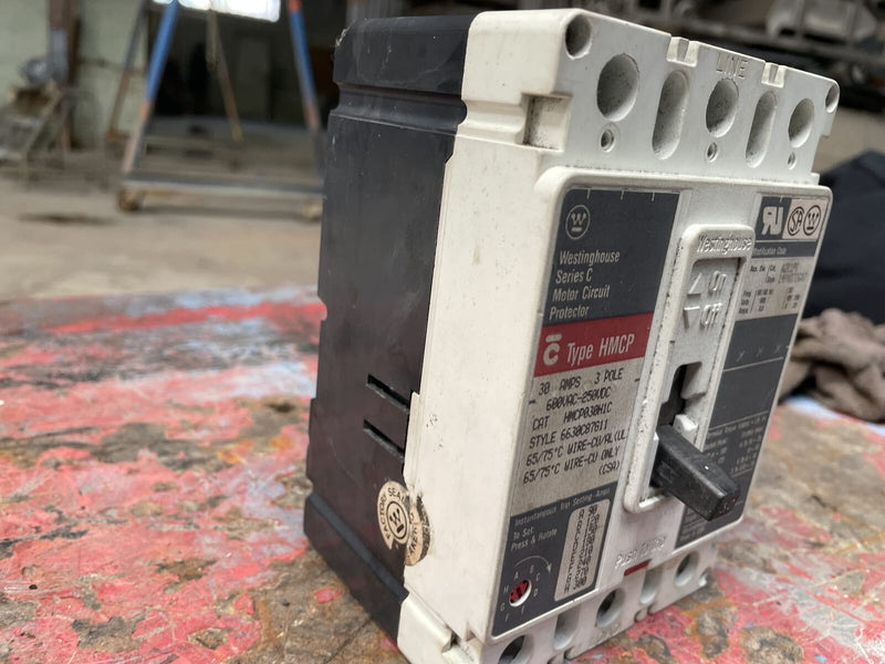 Westinghouse HMCP030H1 Series C Motor Circuit Protector ( 30 Amp, 3 Pole, 600 VAC-250 VDC)