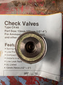 Parker CK4A-2 Check Valve (13 mm, 1/2")