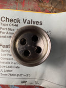 Parker CK4A-2 Check Valve (13 mm, 1/2")