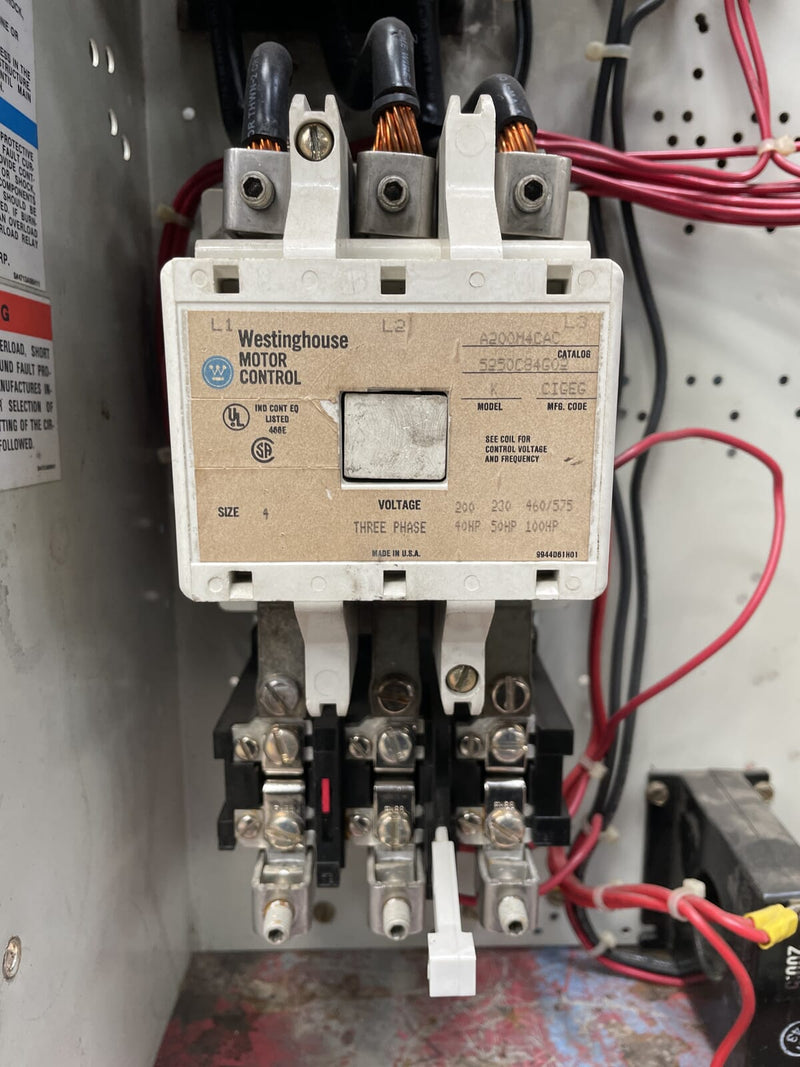 Westinghouse Size 4 Motor Starter with 150 Amp Motor Circuit Protector (100 HP, 480 Volts, 3 PH, 60 HZ)